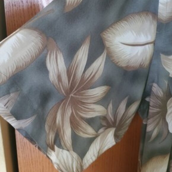 Campia Moda Men's 100% Rayon Short Sleeve Hawaiian Button-Front Shirt Size L - Picture 8 of 9